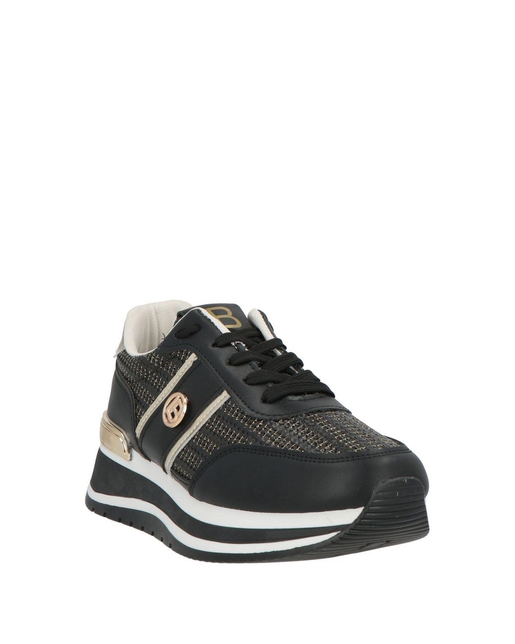 Laura Biagiotti Black Sneakers Synthetic Material, Textile Fibers