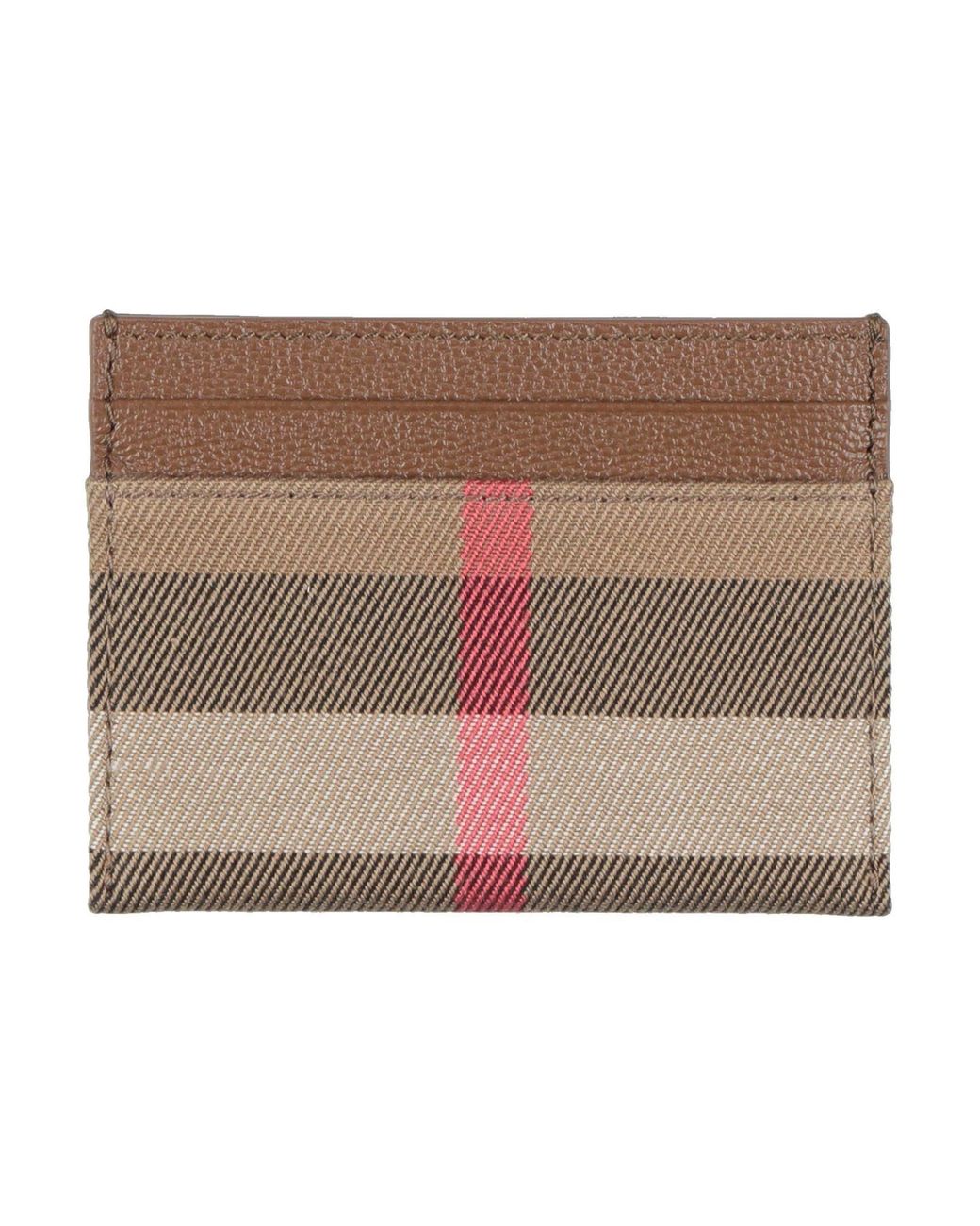 Tarjetero Burberry de color Brown