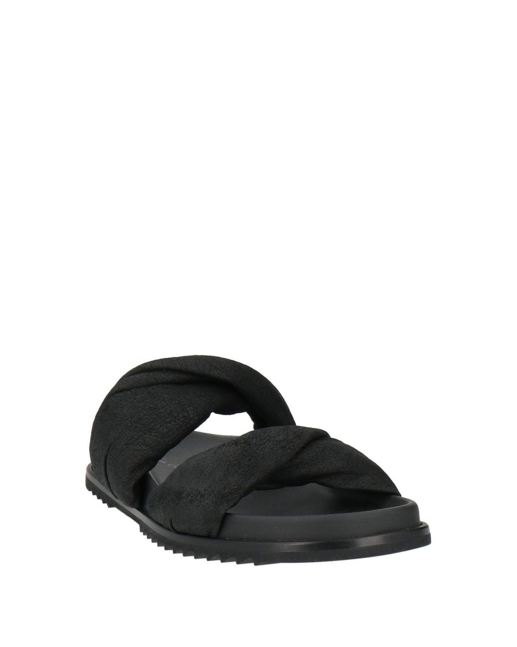 Rick Owens Black Sandals Leather