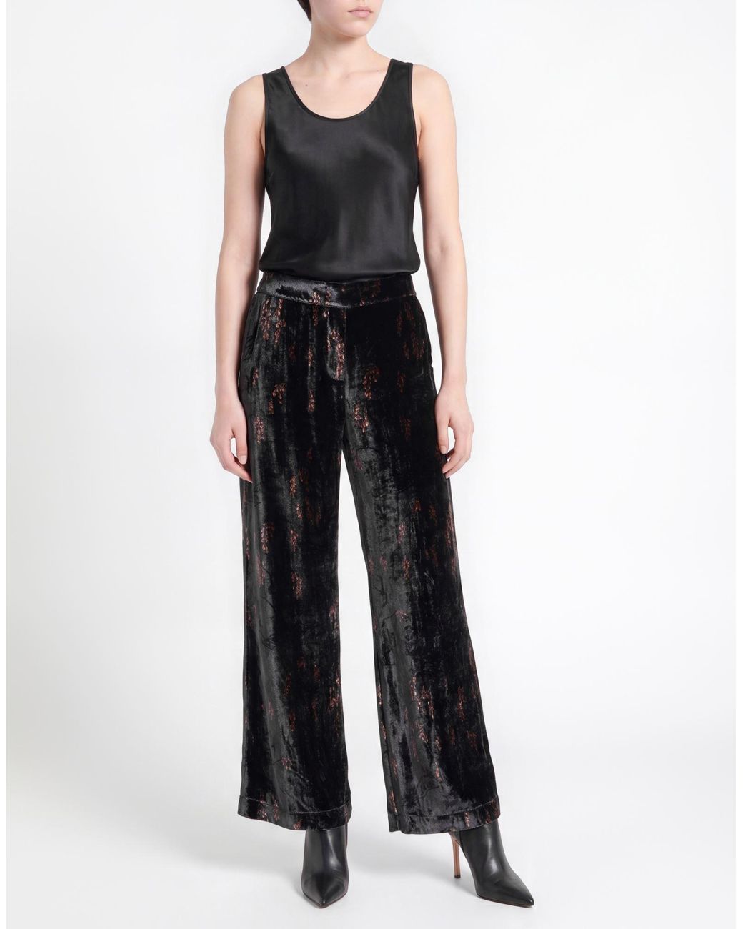 Siyu Black Pants Viscose, Silk