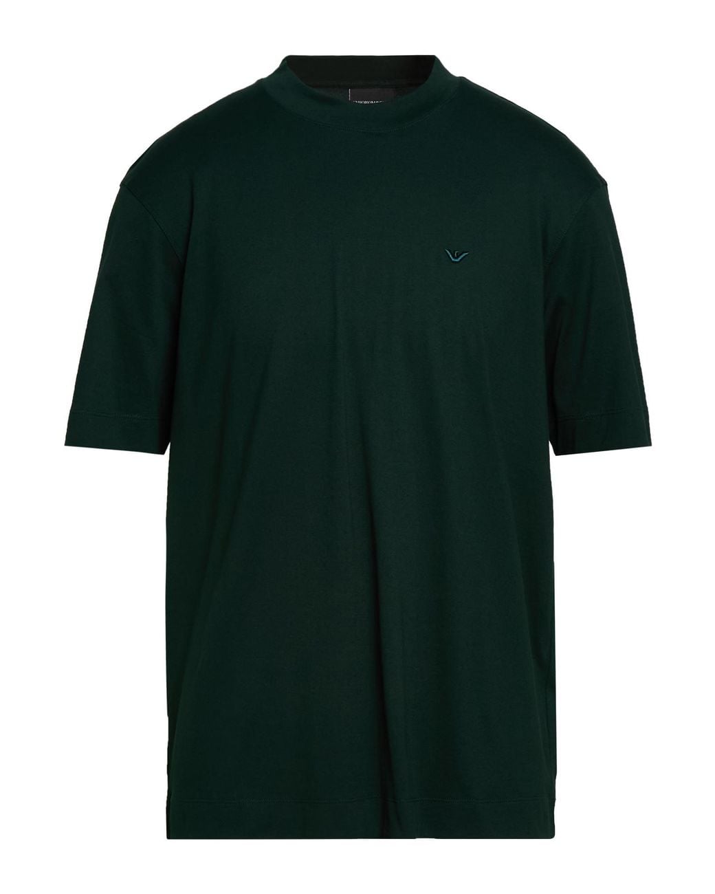 Emporio Armani Green Dark T-Shirt Cotton for men