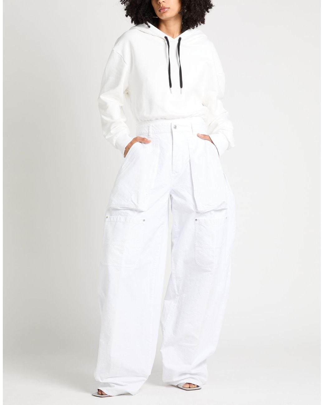 DSquared² White Icon Pants Cotton