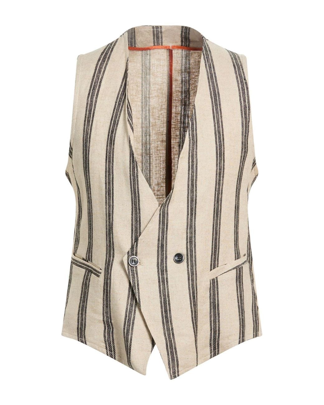 OVER/D White Tailored Vests for men