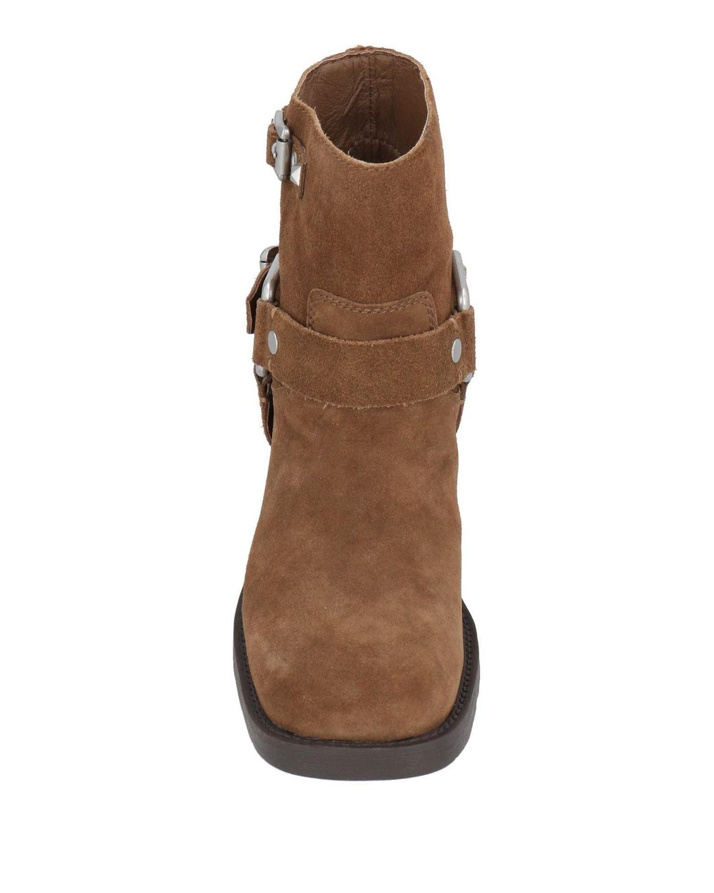 Ash Brown Ankle Boots Leather