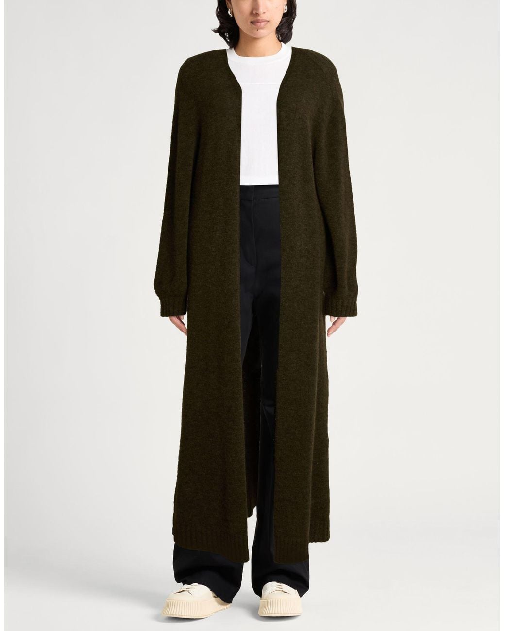 Motel Black Military Cardigan Acrylic, Polyamide, Alpaca Wool, Wool, Elastane