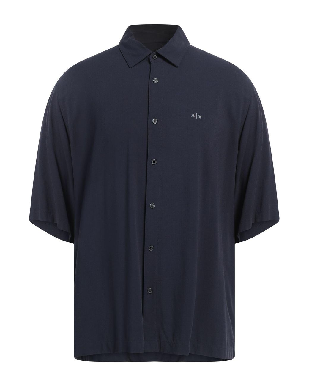 ARMANI EXCHANGE Blue Shirt Viscose for men