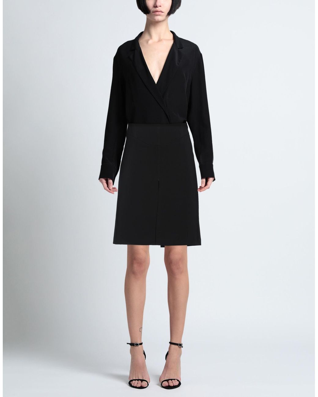 DSquared² Black Midi Skirt