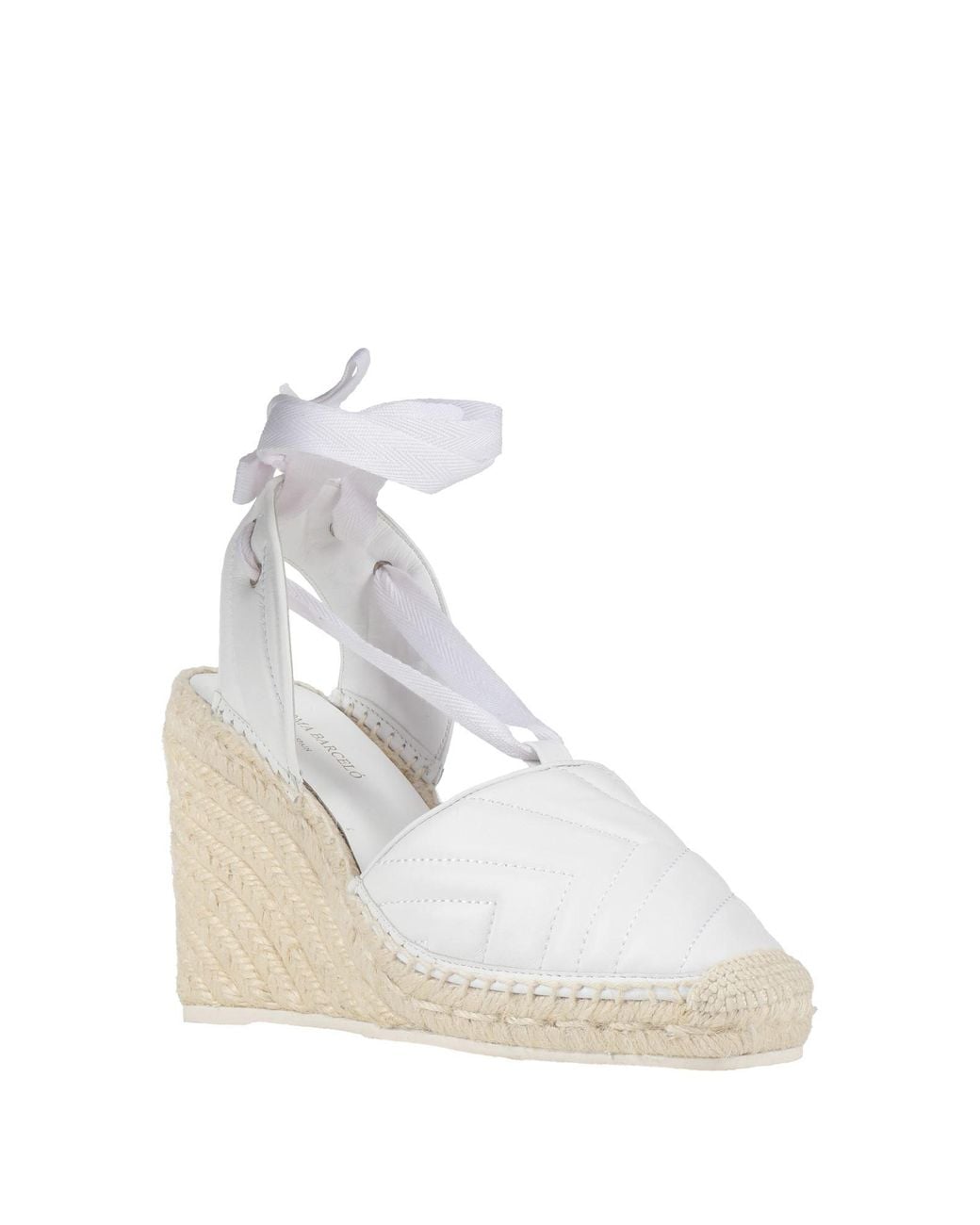 Paloma Barceló White Espadrilles