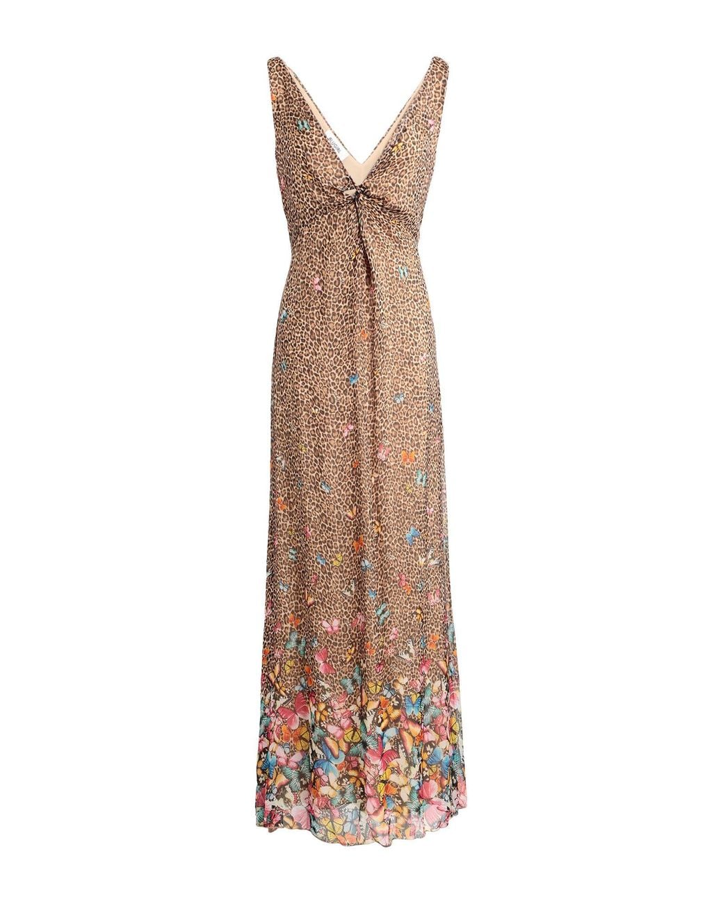Blugirl Blumarine Natural Maxi Dress Silk, Viscose