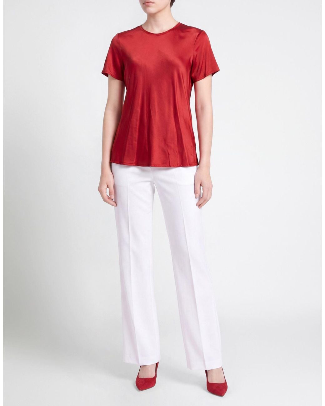 Manila Grace Red T-Shirt Viscose, Elastane