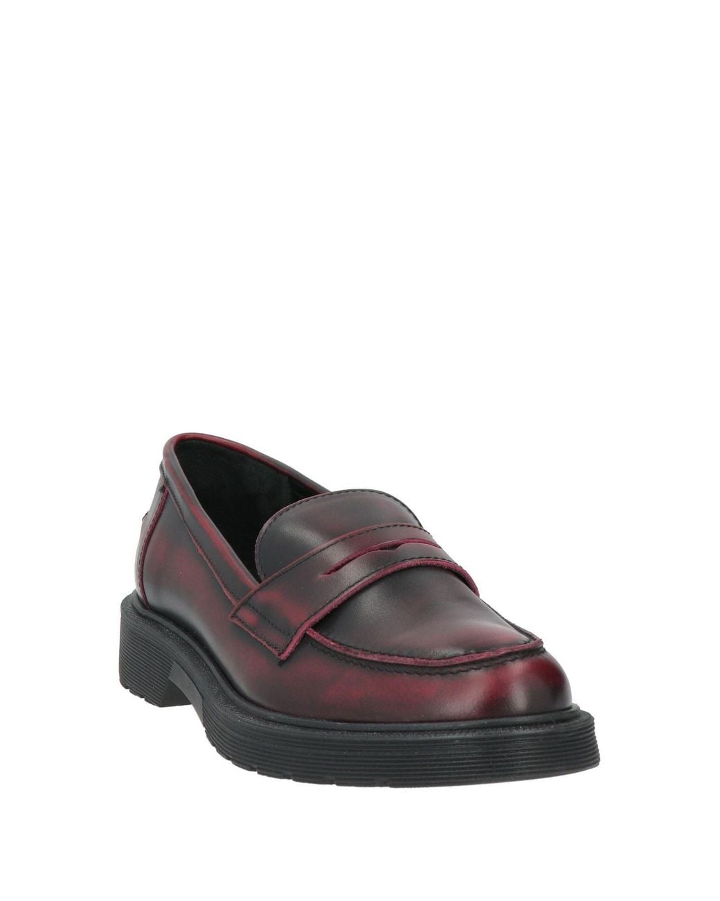 SEBAS. Brown Garnet Loafers Calfskin