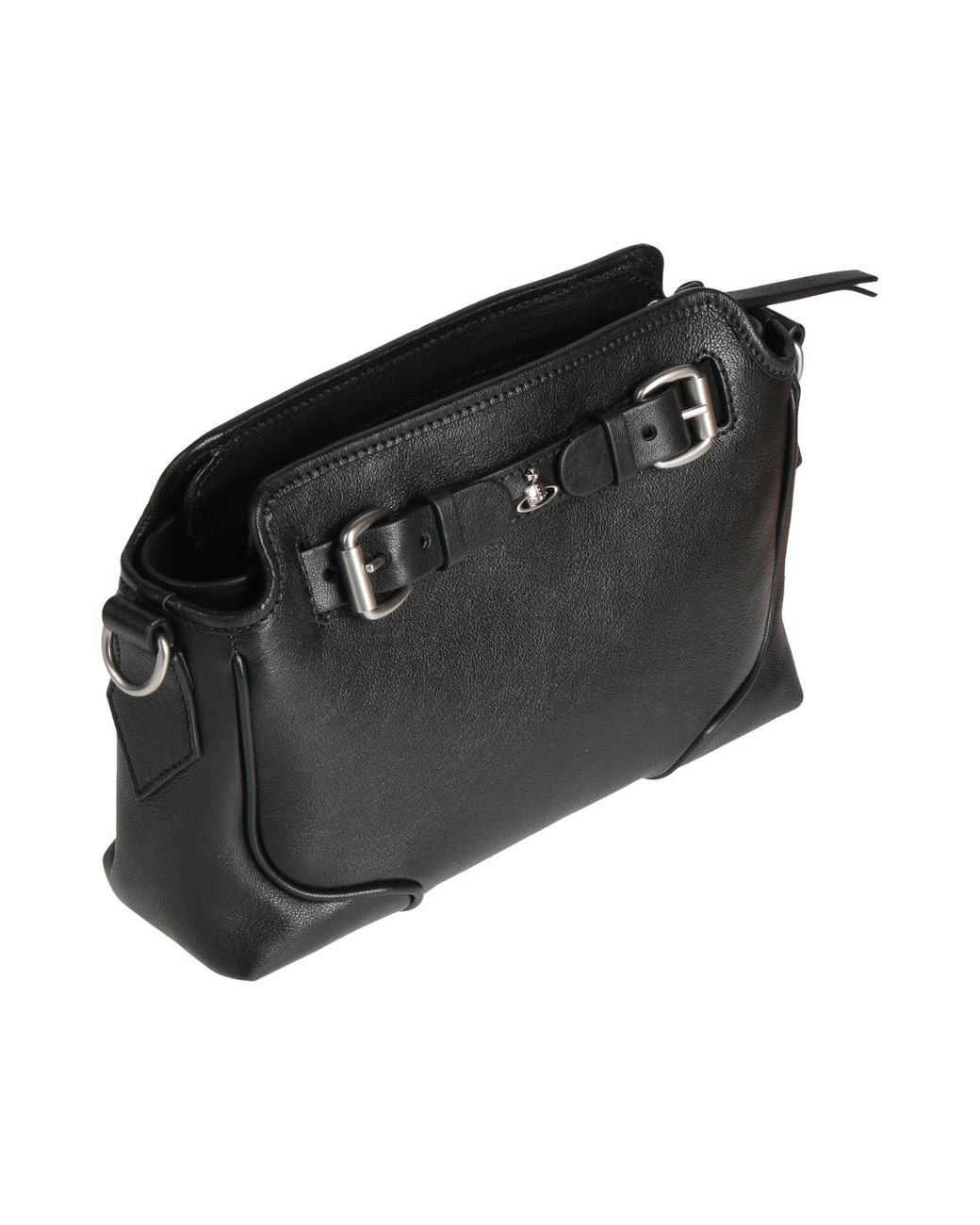 Vivienne Westwood Black Cross-Body Bag Leather