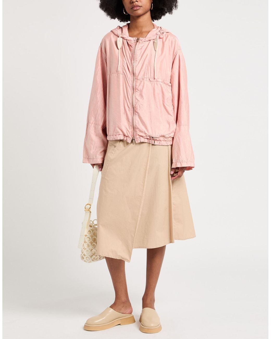 Jil Sander Pink Jacket Polyamide, Silk