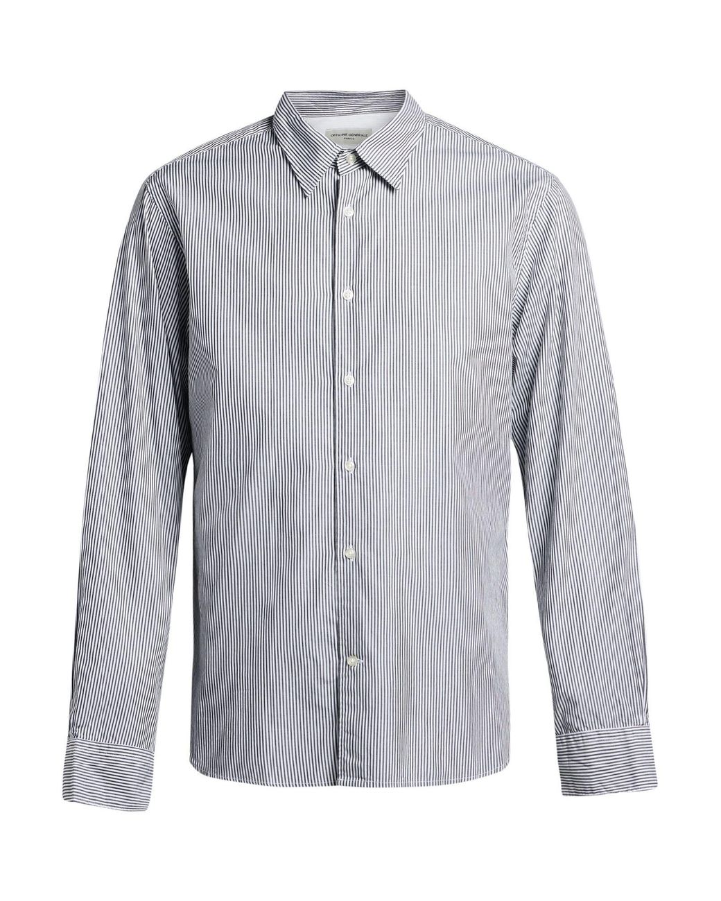 Officine Generale Blue Shirt Cotton for men