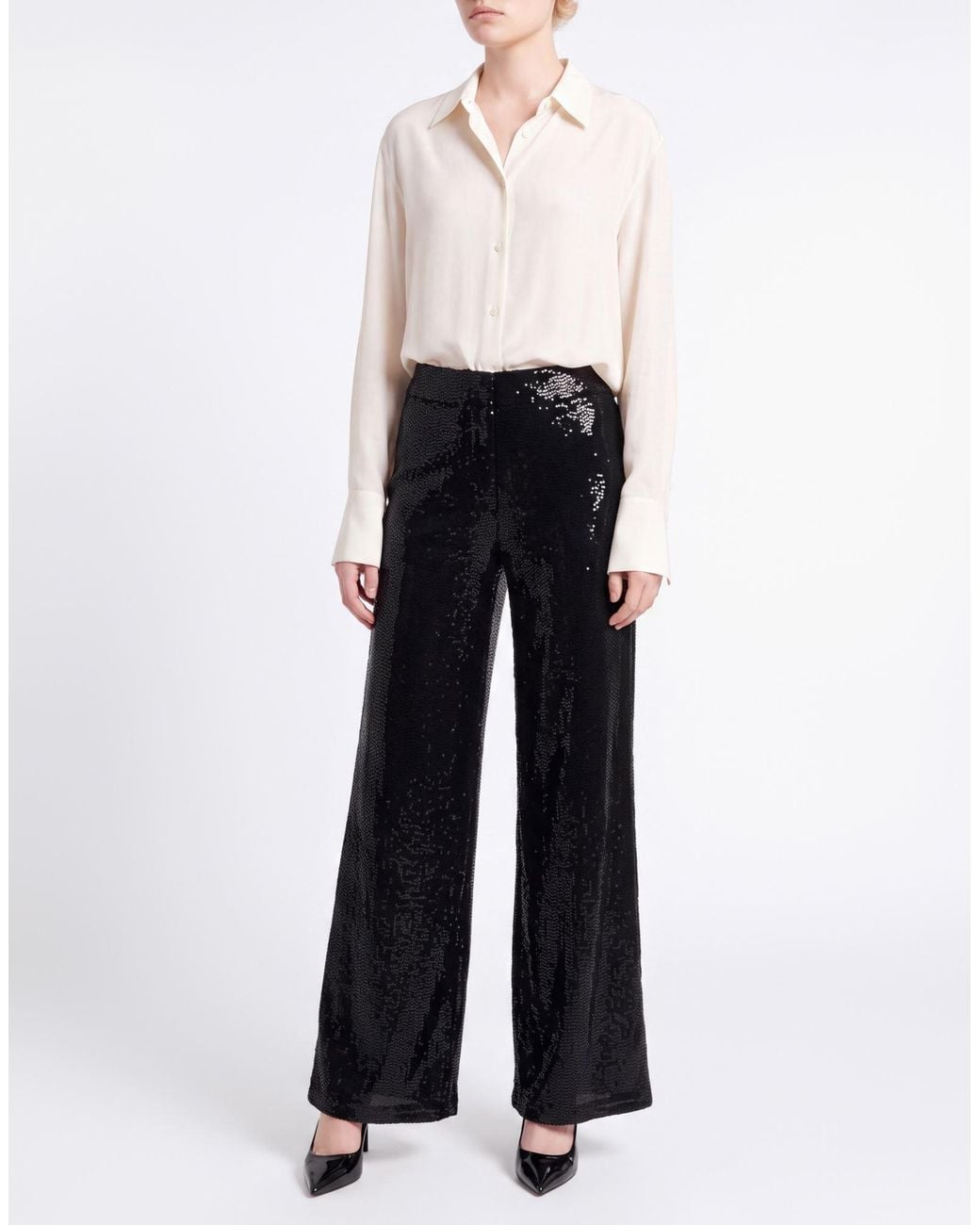 Joseph Ribkoff Black Pants Nylon, Elastane, Metallic Fiber