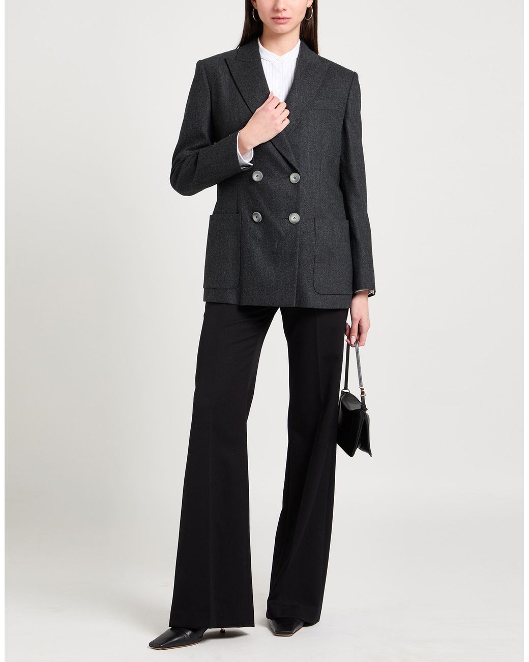 Giorgio Armani Black Blazer Virgin Wool, Cashmere, Elastane