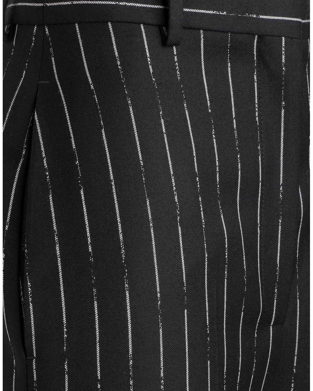 McQueen Black Pants Wool