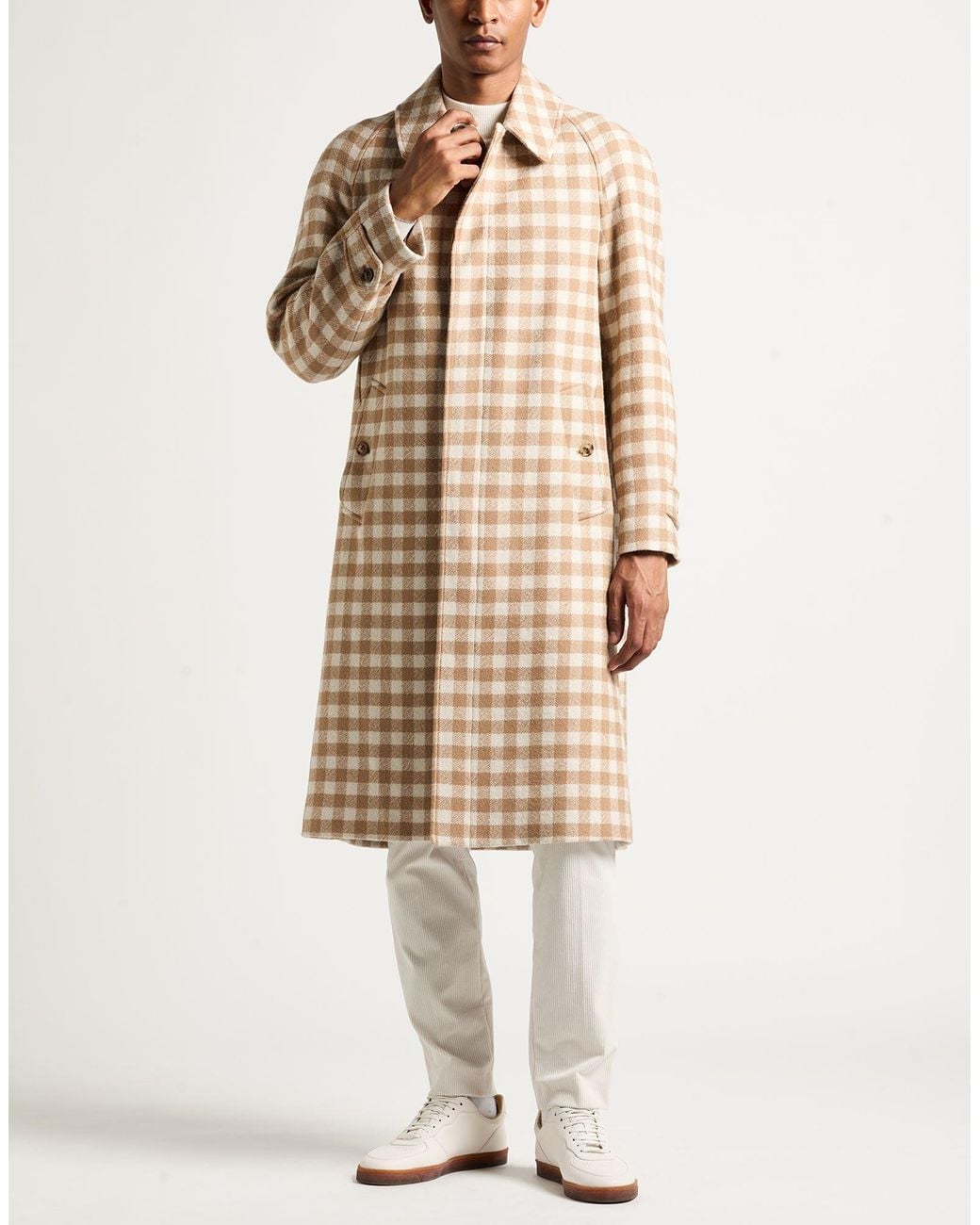 Lardini Natural Coat Wool, Cotton for men