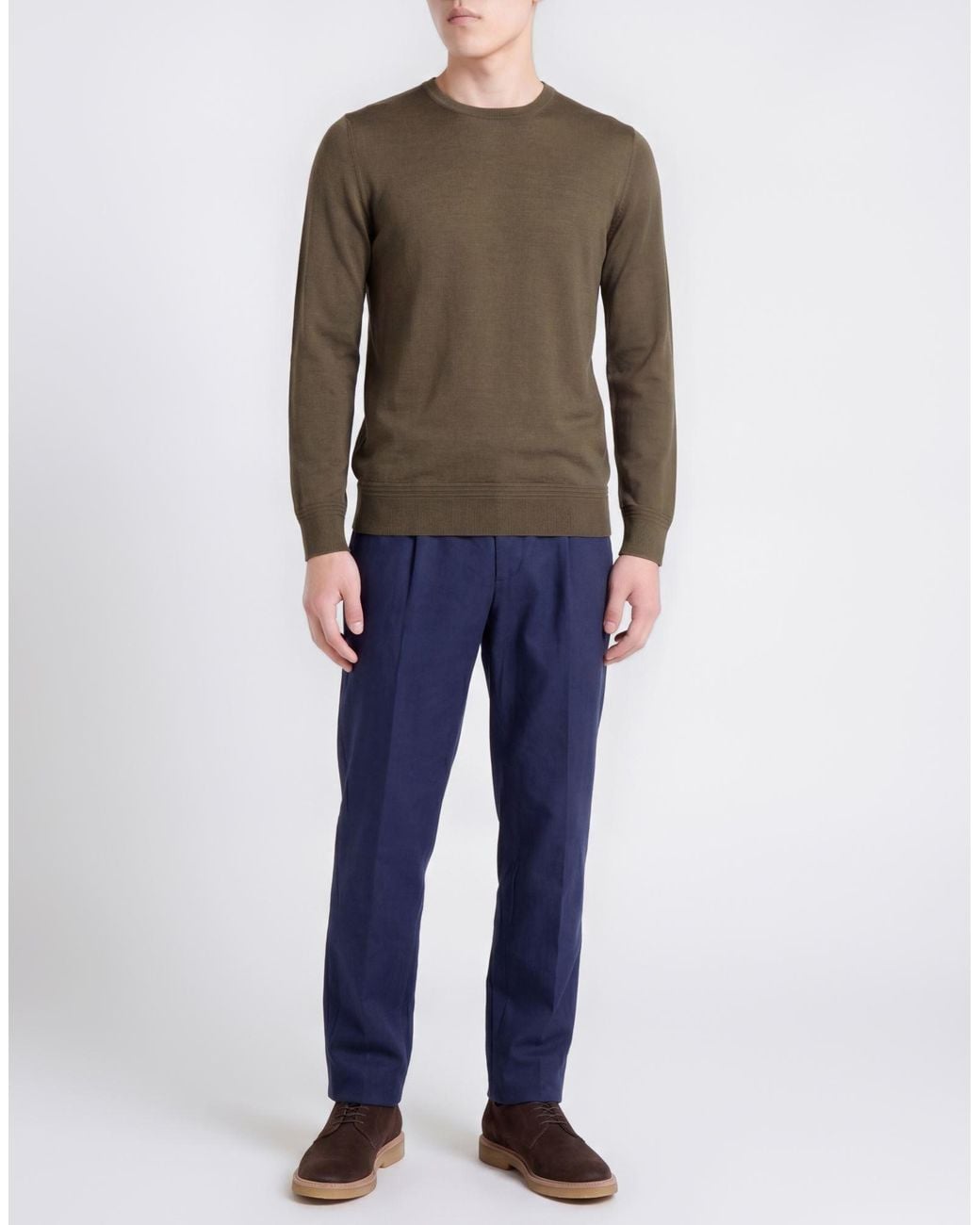 Barena Green Sweater Merino Wool for men