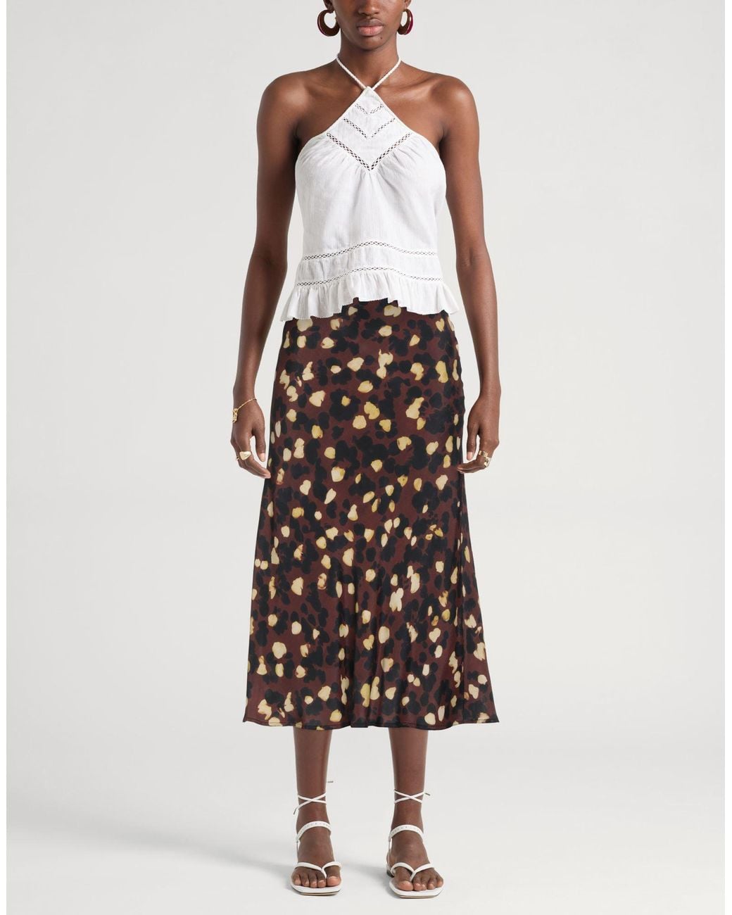 Ottod'Ame Black Midi Skirt Viscose