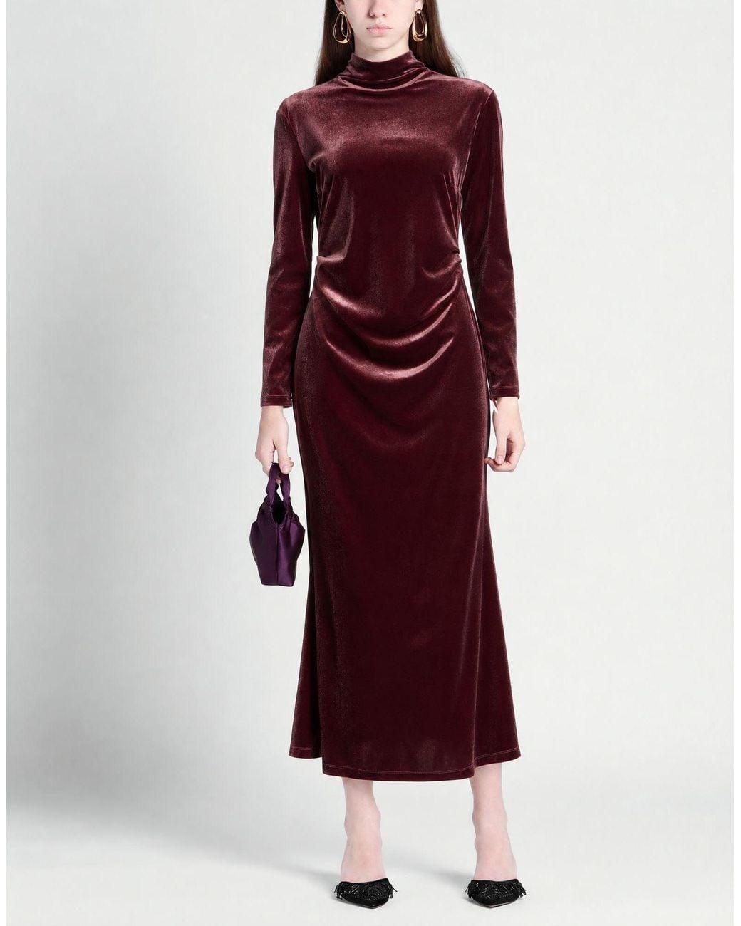 Compagnia Italiana Purple Maxi Dress