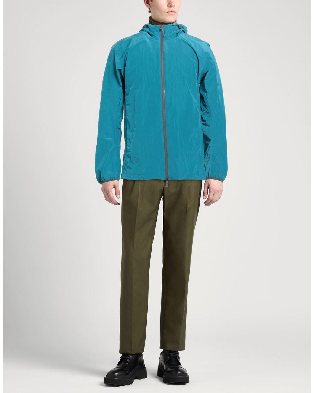 Herno Blue Laminar Jacket Polyamide, Polyurethane, Elastane for men