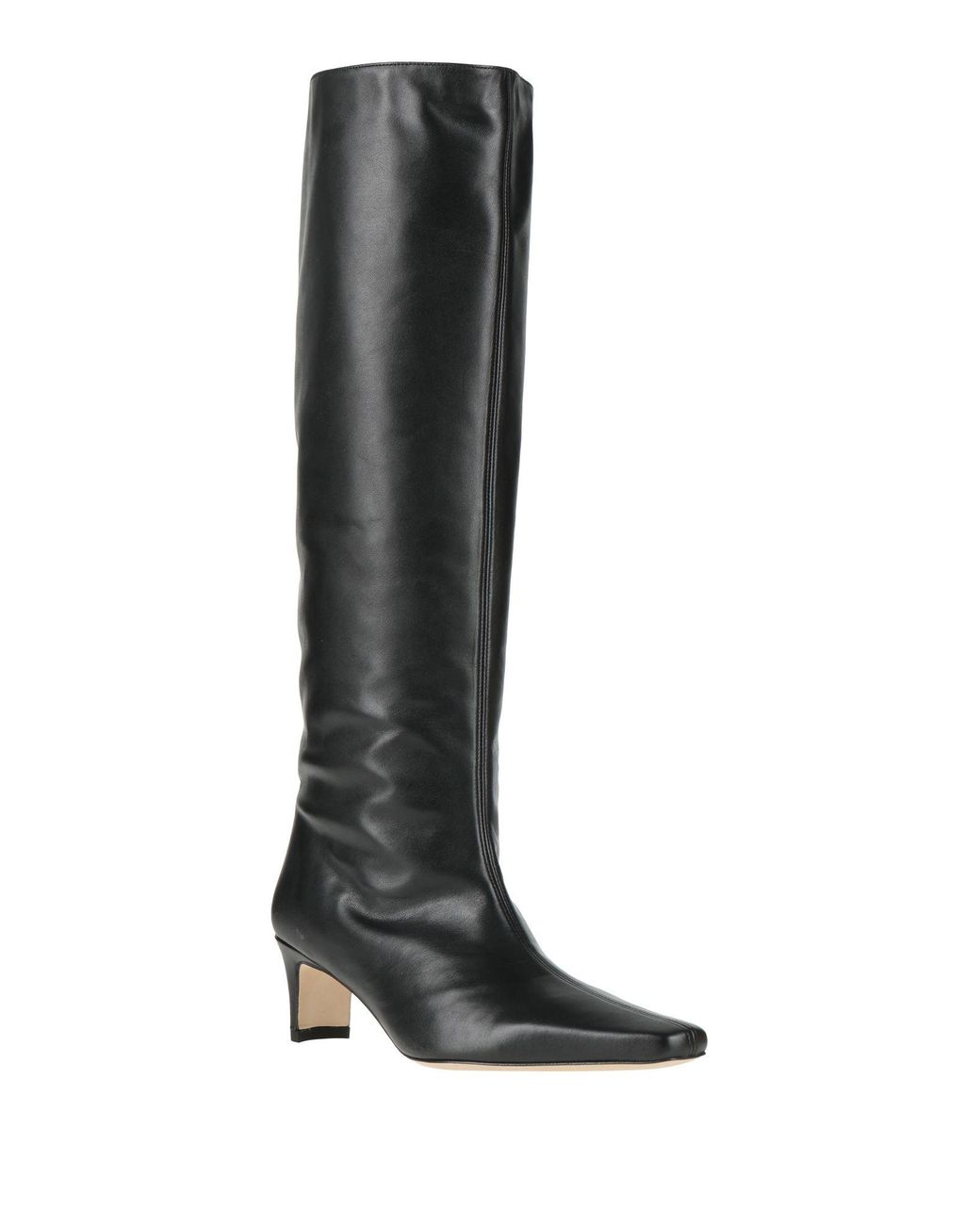 Staud Black Boot Leather