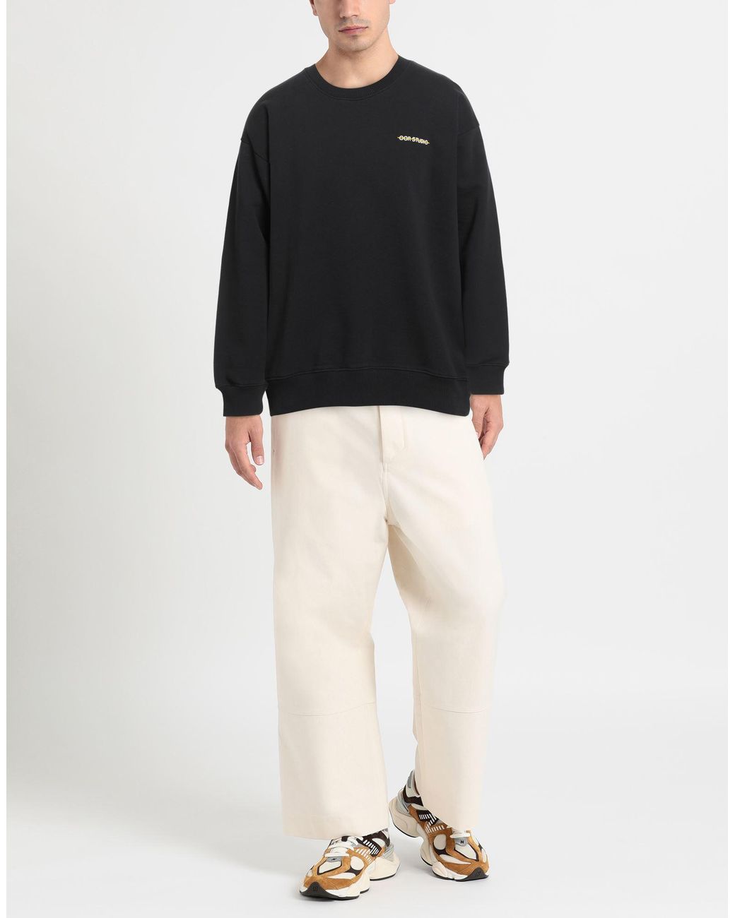 OOR STUDIO Black Sweatshirt Cotton, Polyester for men