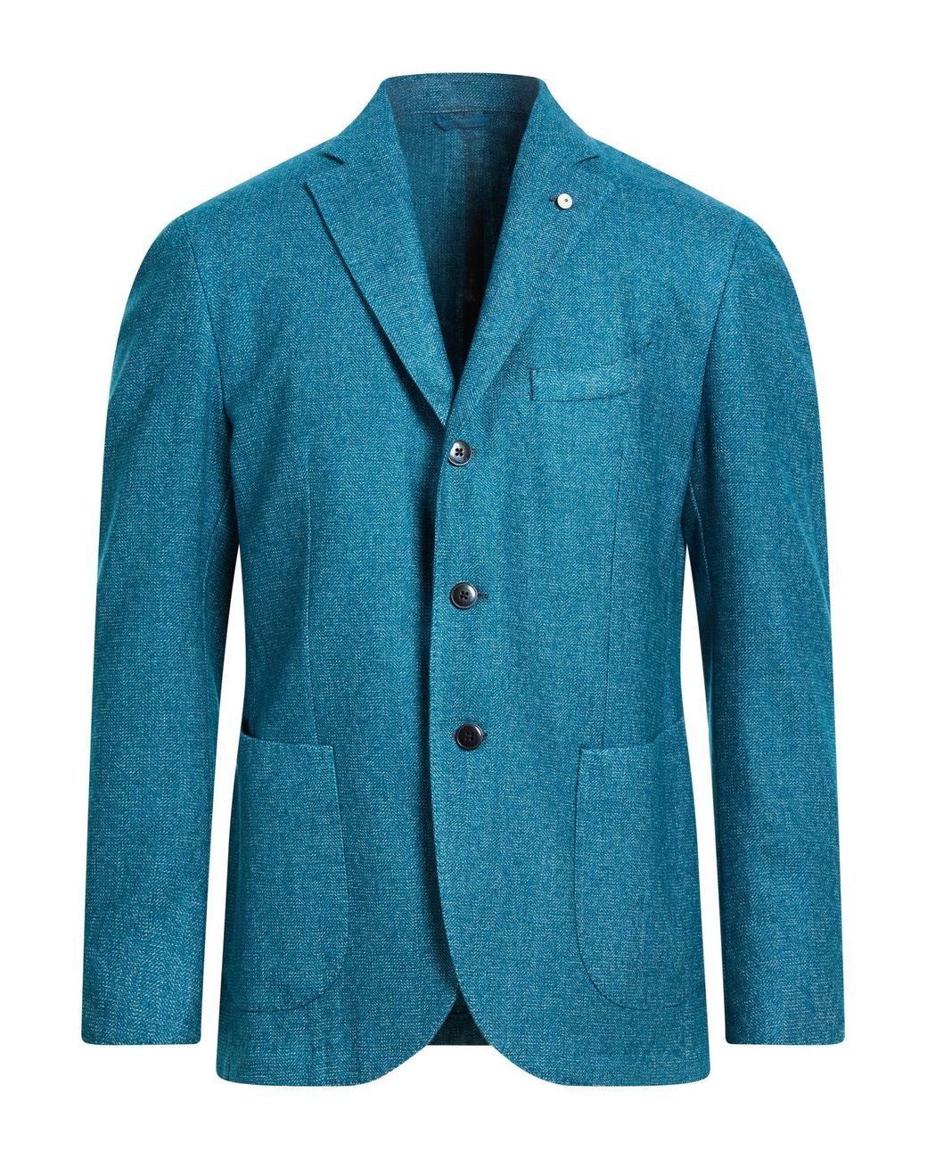 L.b.m. 1911 Blue Blazer Wool, Polyamide, Cotton, Polyester for men