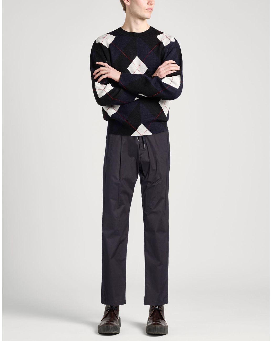 Herno Blue Pants for men