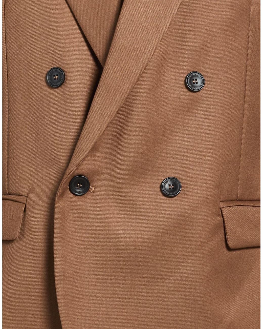 Imperial Brown Blazer Polyester, Viscose, Elastane for men