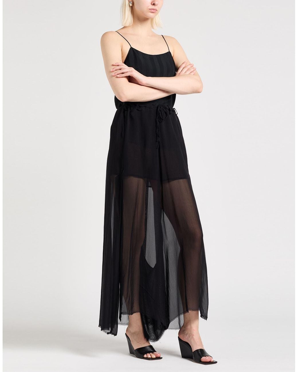 Masnada Black Pants Silk