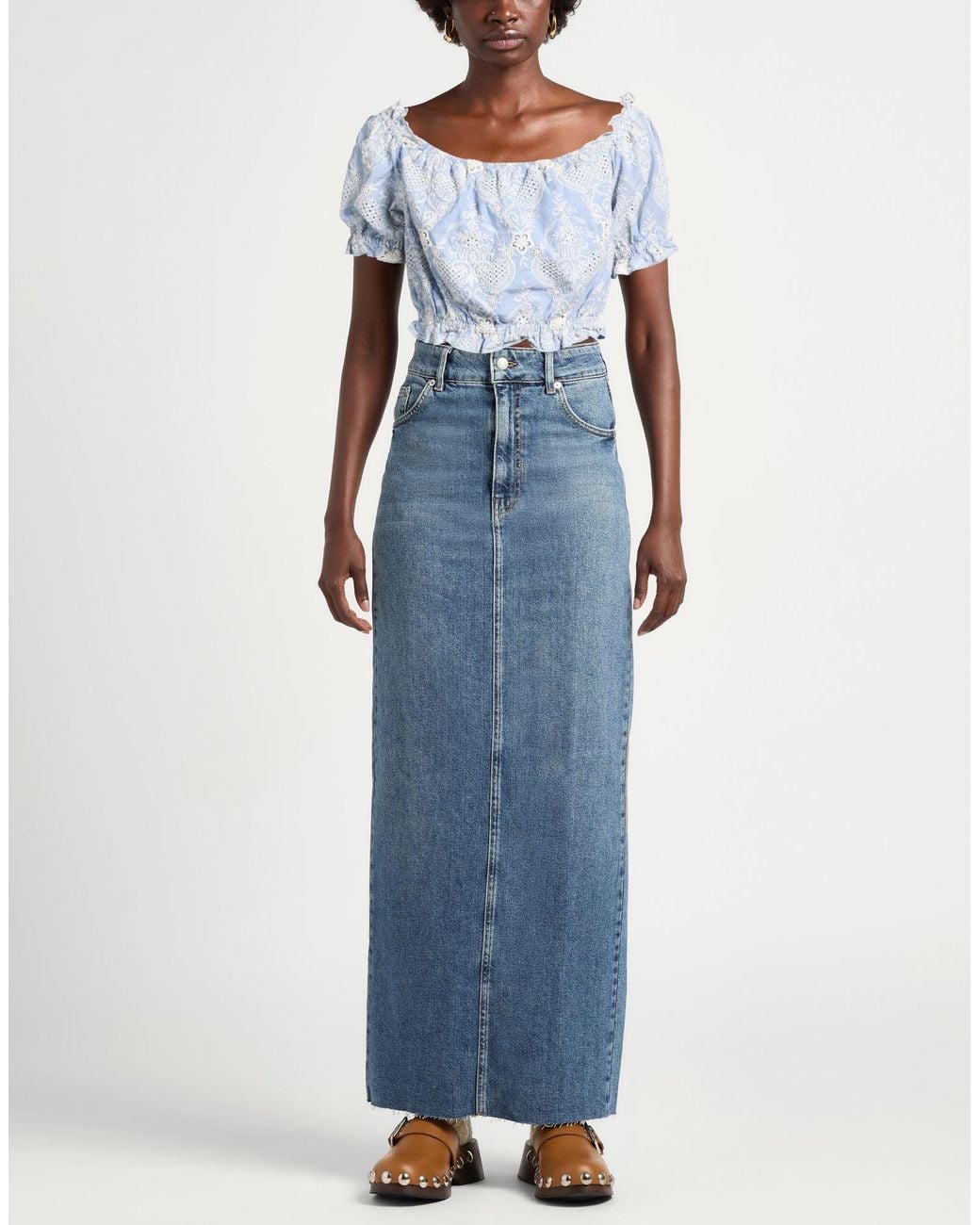 Guess Blue Light Top Cotton