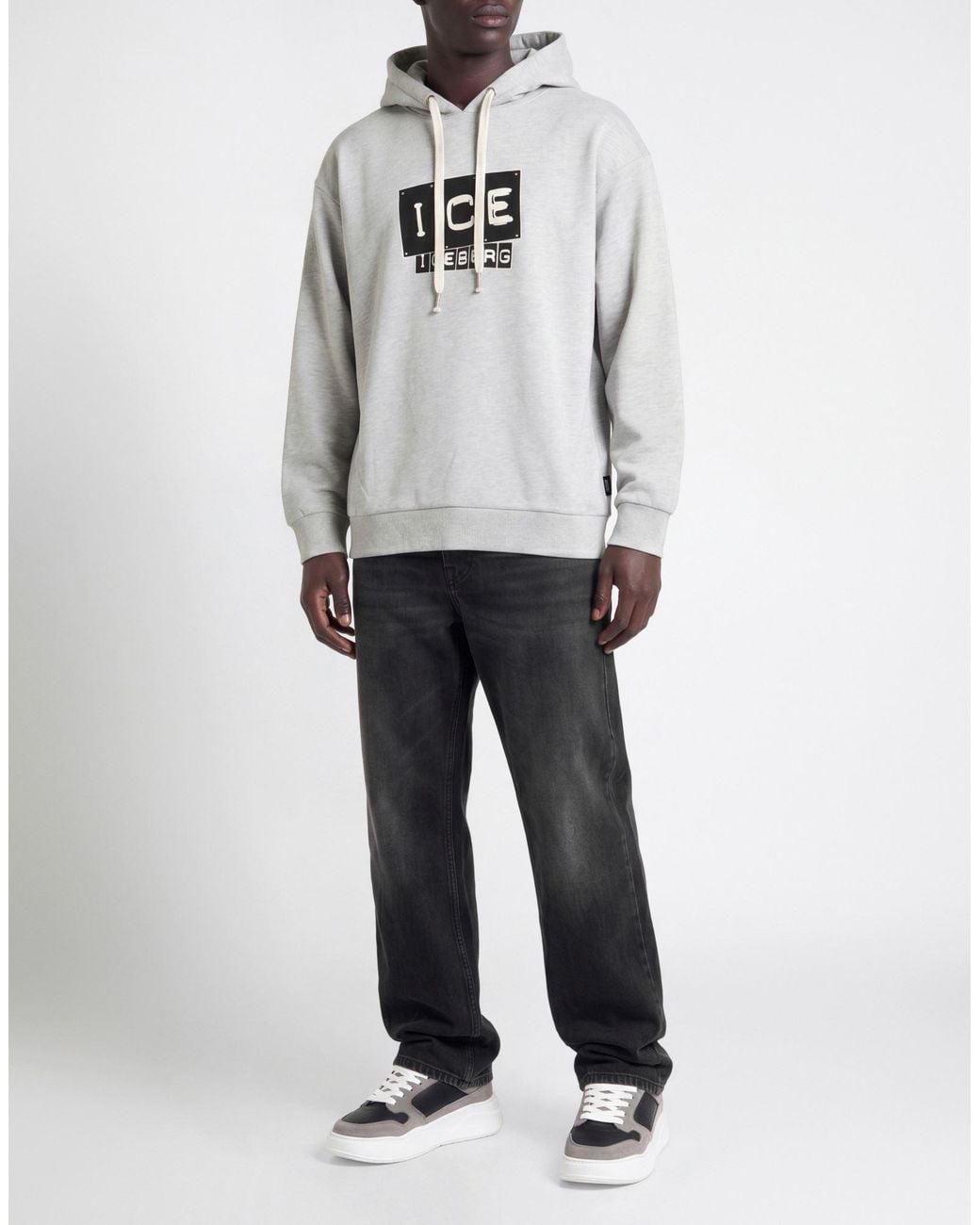 Ice Iceberg Gray Light Sweatshirt Cotton, Polyester, Viscose for men