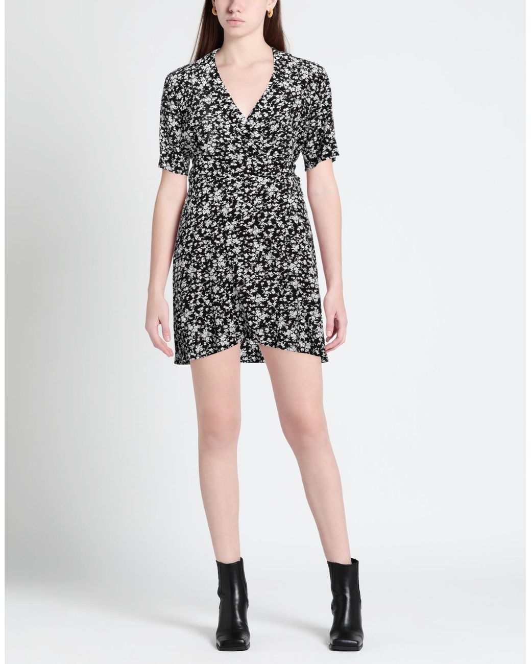 Ganni Black Mini Dress
