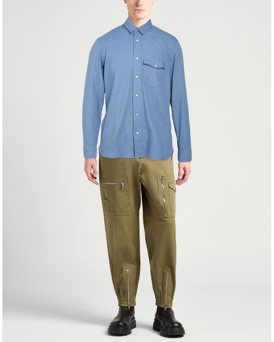 Camicia di Burberry in Blue da Uomo
