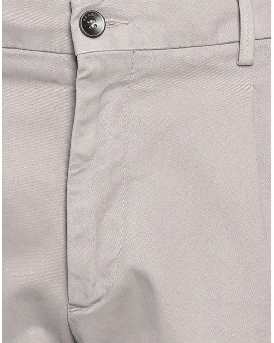 BE ABLE Gray Light Pants Cotton, Elastane for men