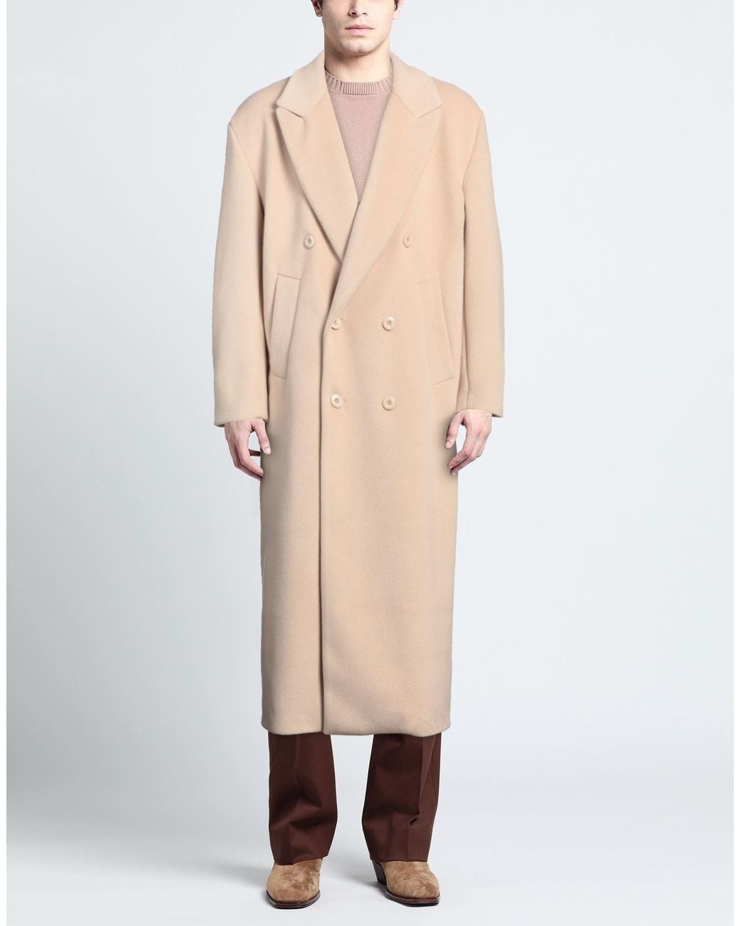 A PAPER KID Natural Coat for men