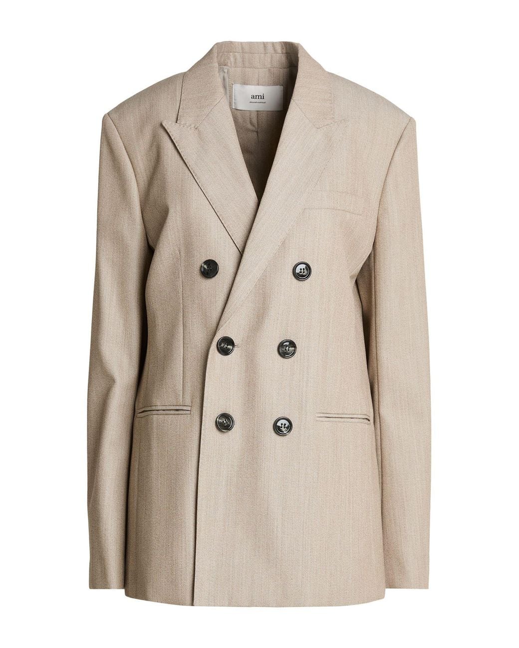 AMI Natural Blazer Virgin Wool