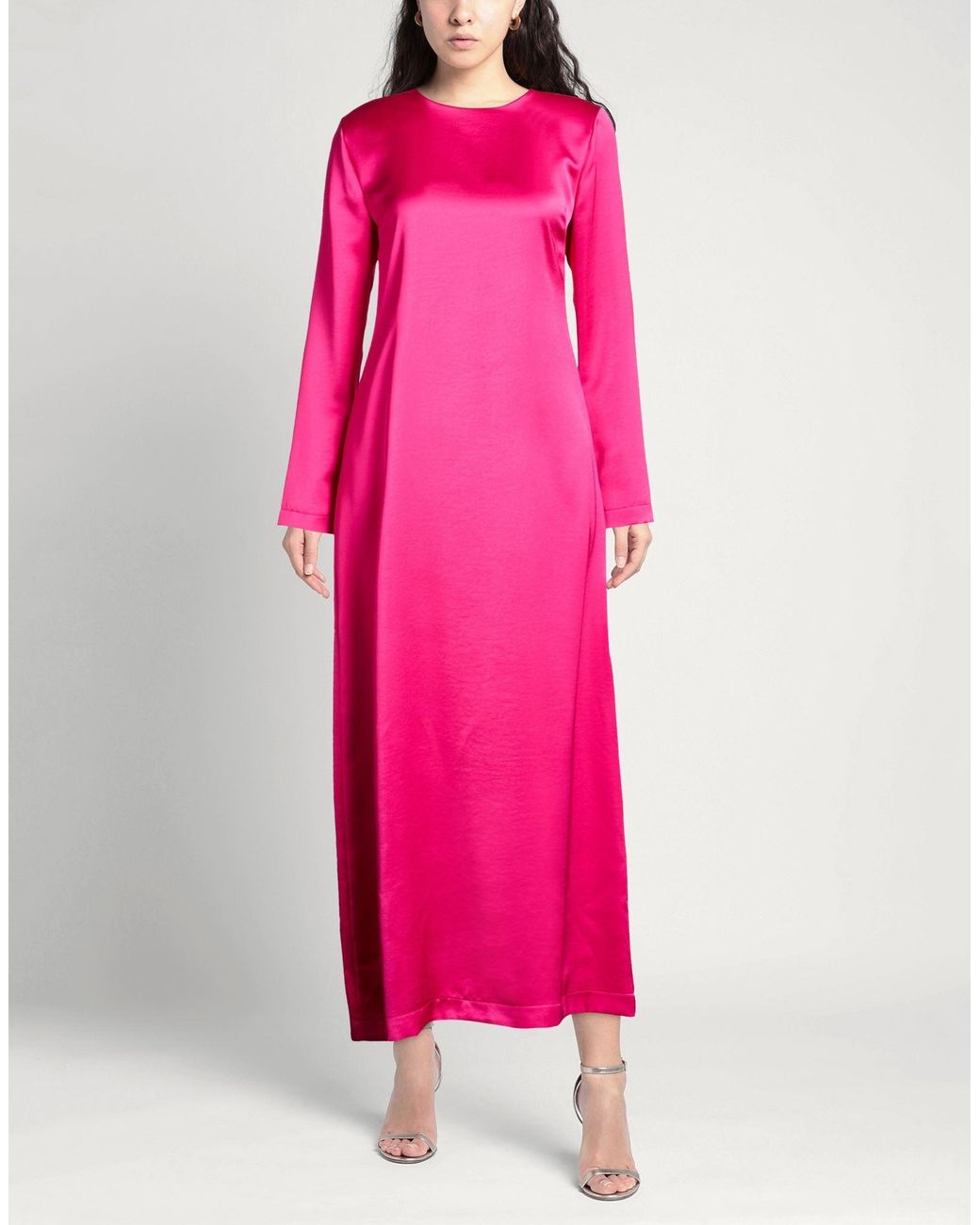 Soallure Pink Maxi Dress Polyester
