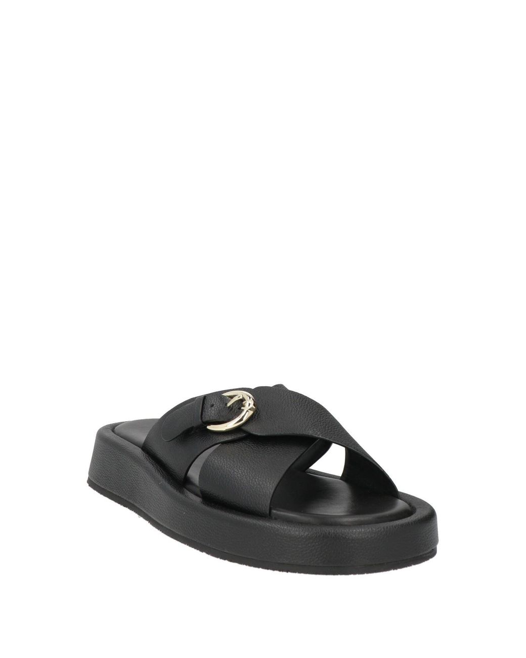 Aigner Black Sandals Leather