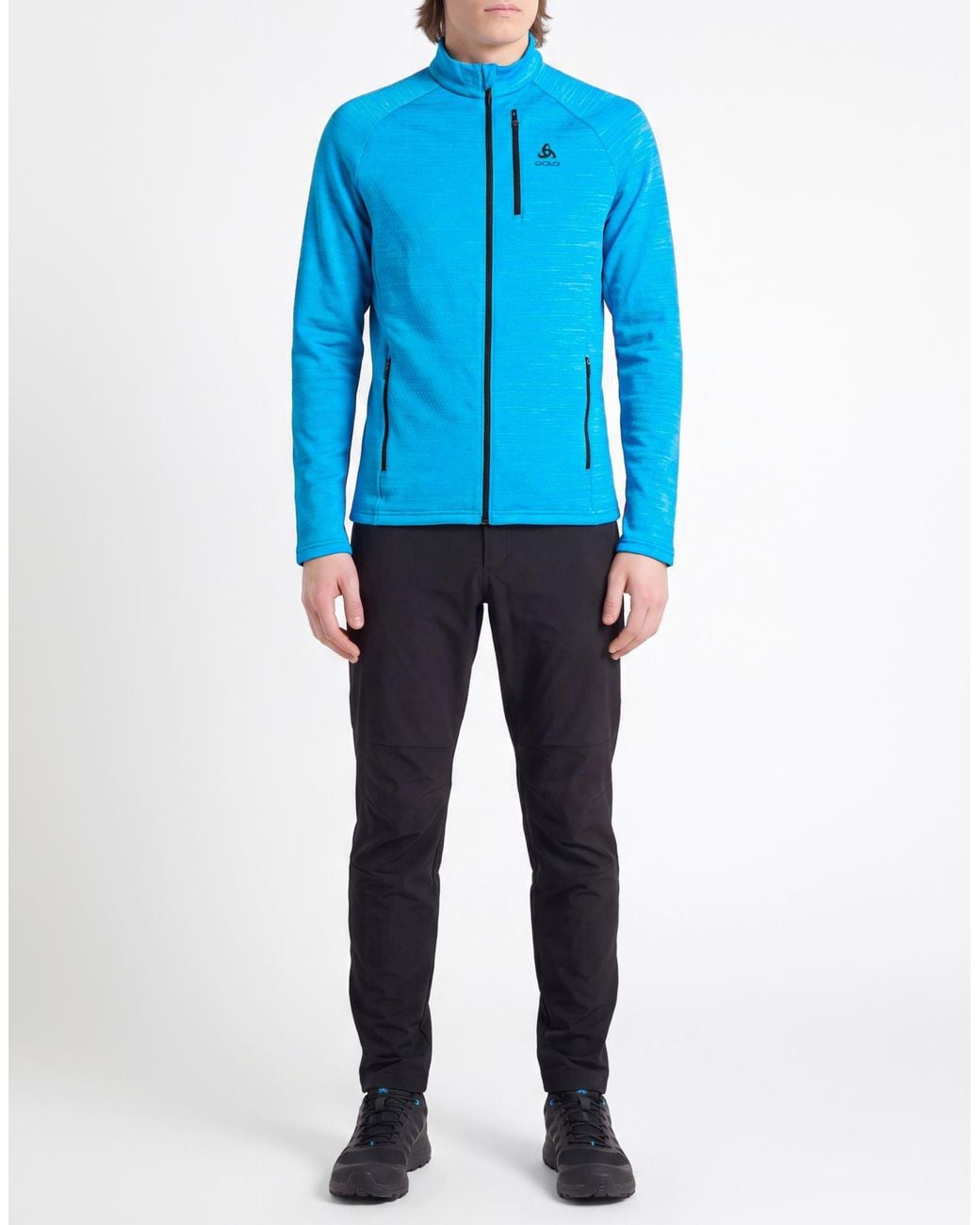 Odlo Blue Azure Jacket Polyester, Elastane for men