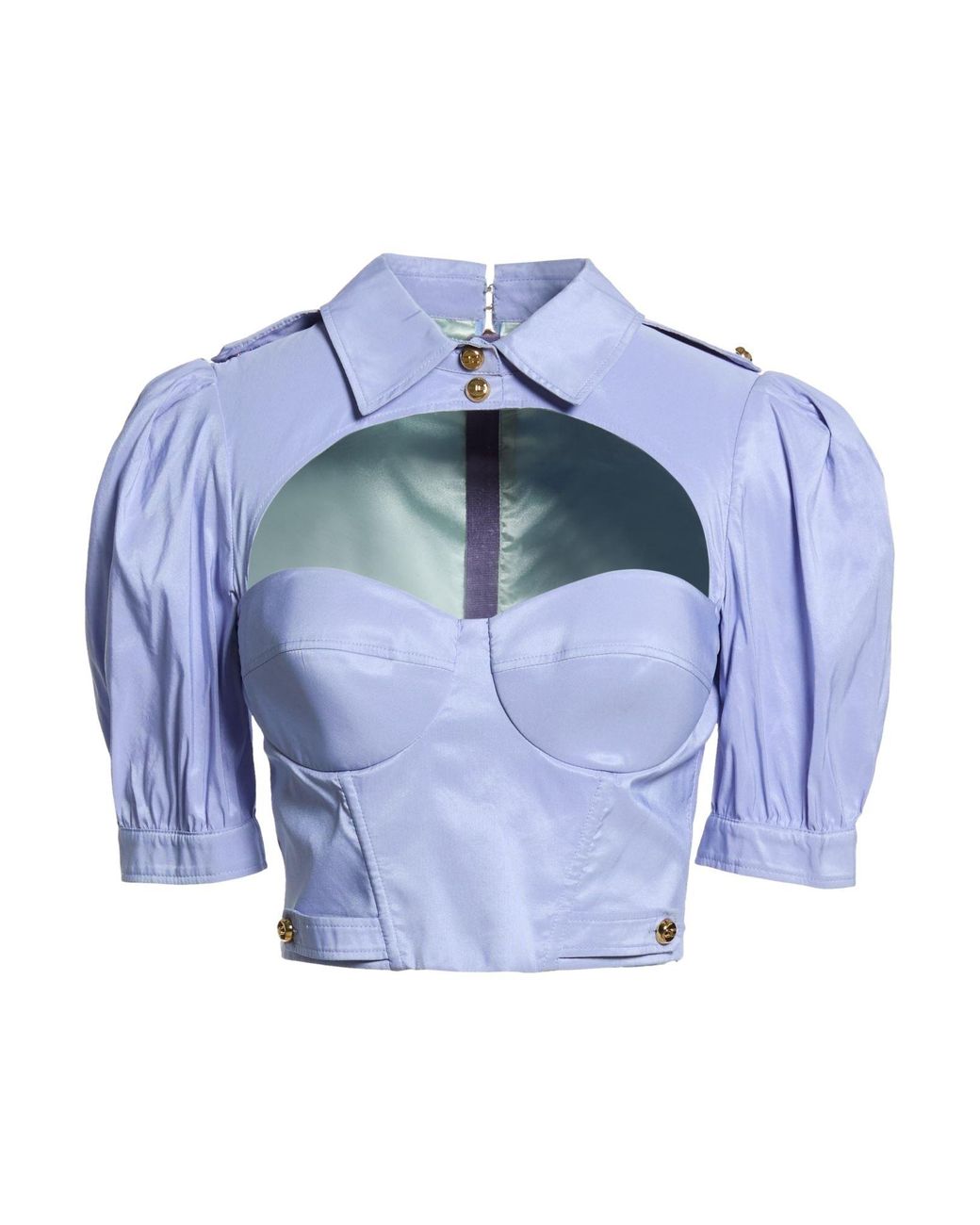 Elisabetta Franchi Blue Light Top Polyester