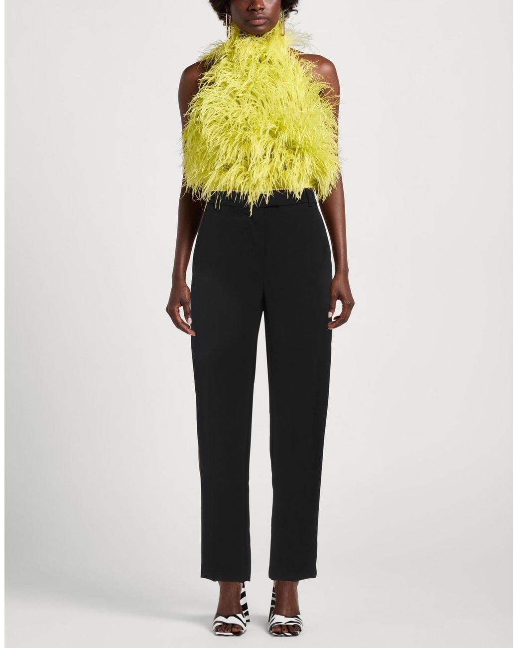 Kaos Black Pants Polyester, Elastane