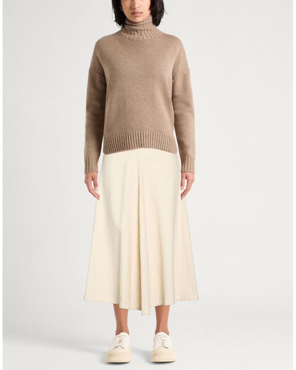Studio Nicholson White Midi Skirt
