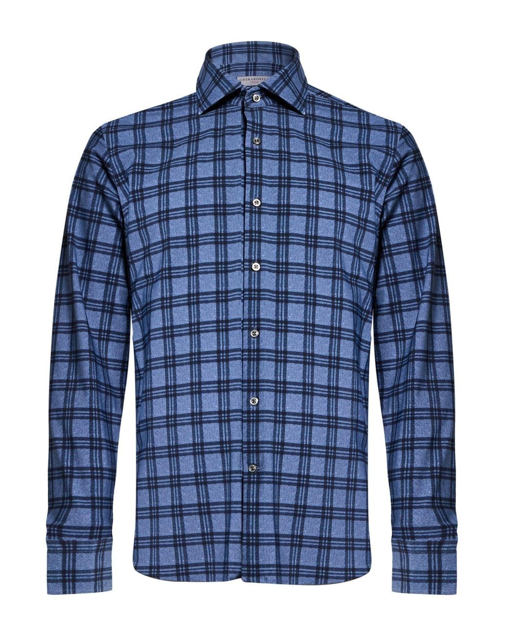 Ghirardelli Blue Shirt Polyamide, Elastane for men