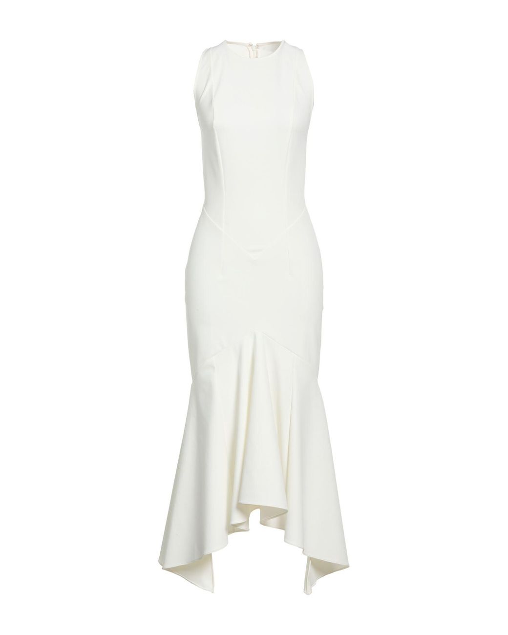 Alexandre Vauthier White Midi Dress