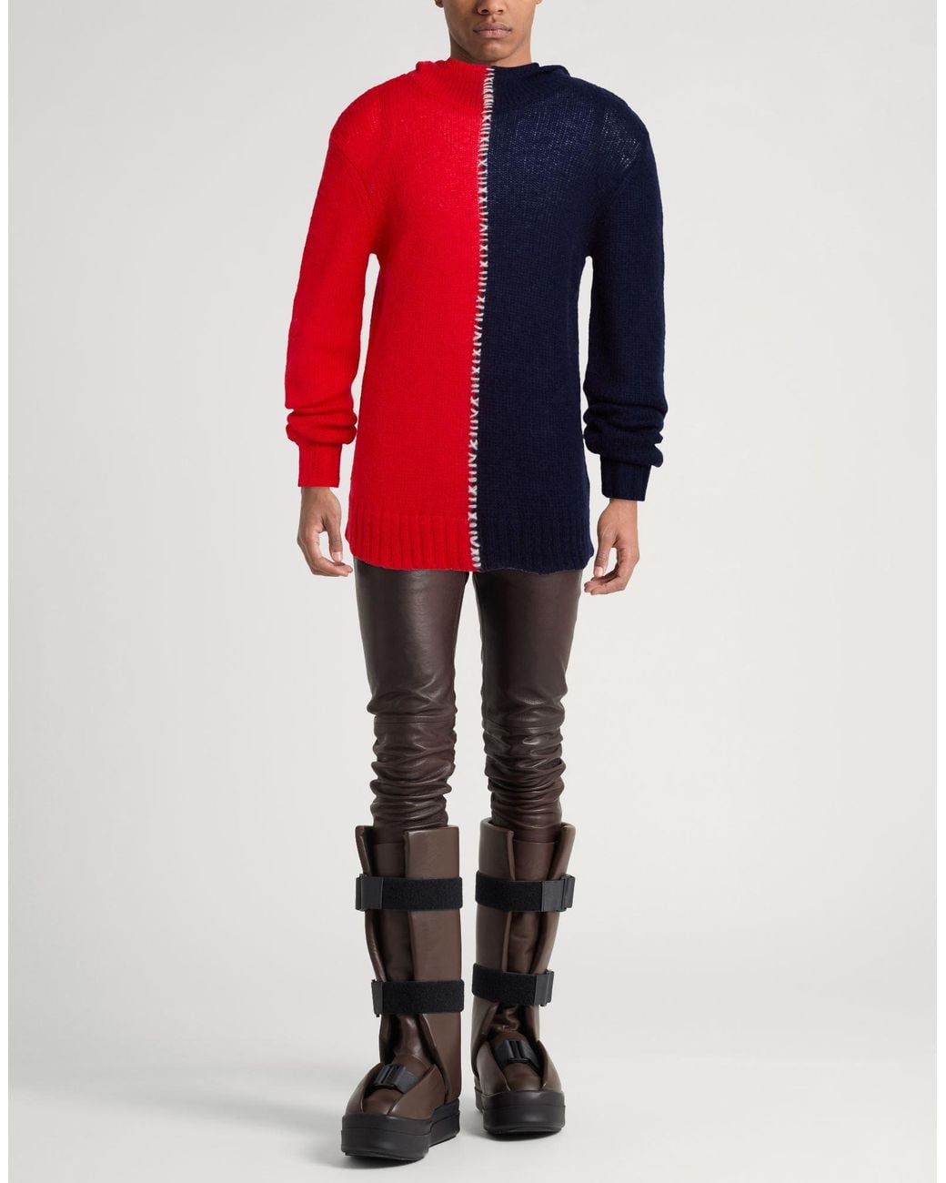 Charles Jeffrey Red Sweater Lambswool, Nylon, Mohair Wool for men