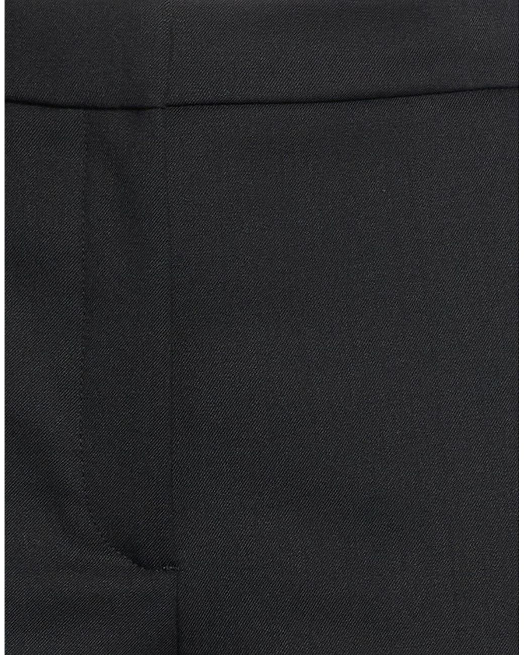 Sandro Black Pants Polyester, Wool, Elastane