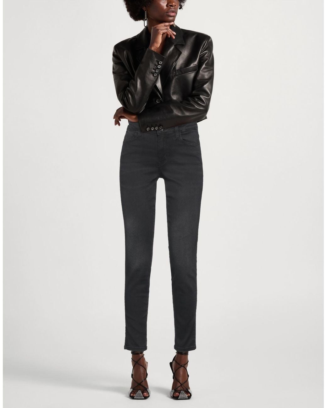 Guess Black Pants Cotton, Polyester, Elastane